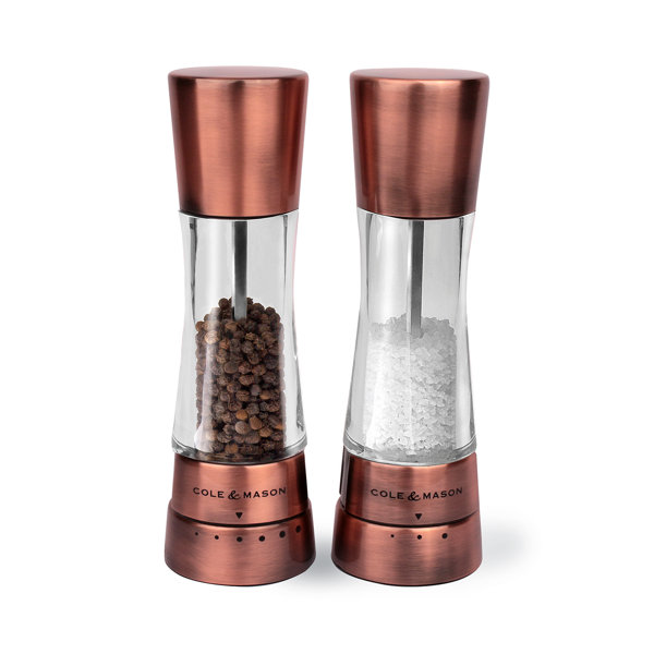 Cole & Mason Derwent 2 Piece Salt and Pepper Mill Set, Copper & Reviews